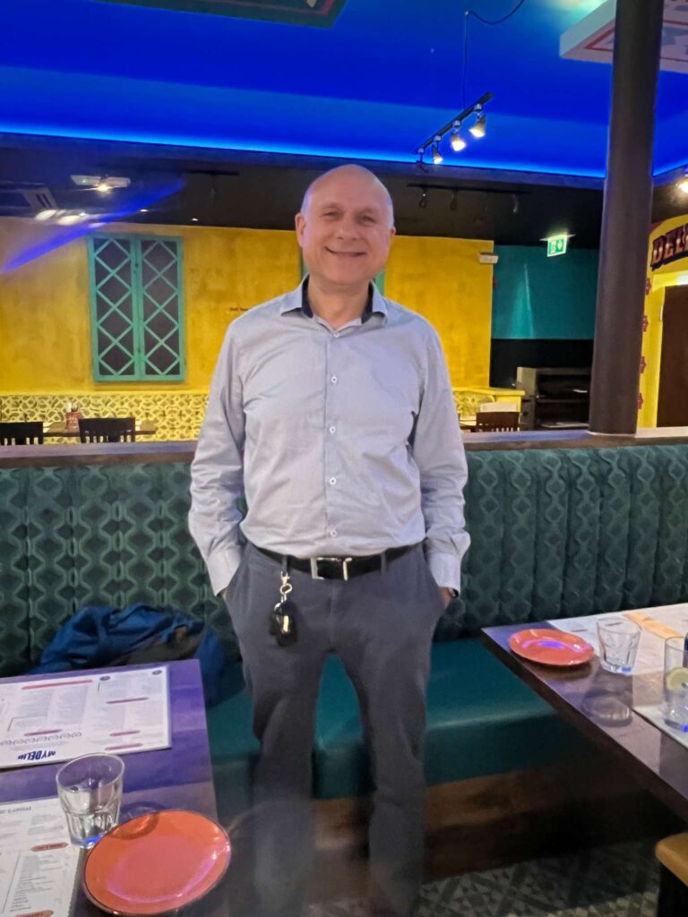Nigel Jethwa at his retirement meal